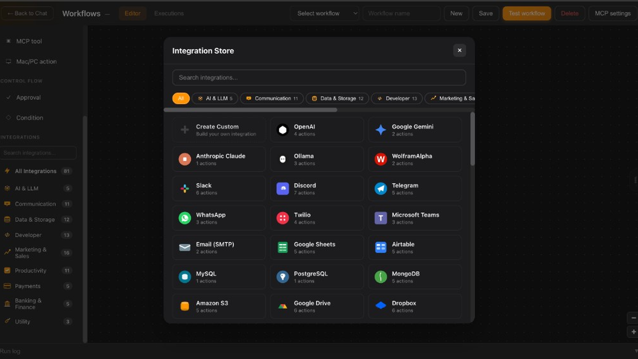 AAA AI MCP Marketplace / integrations store