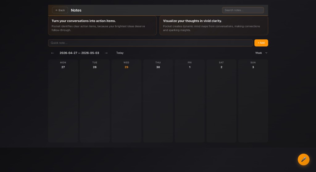 AAA AI notes and calendar workspace
